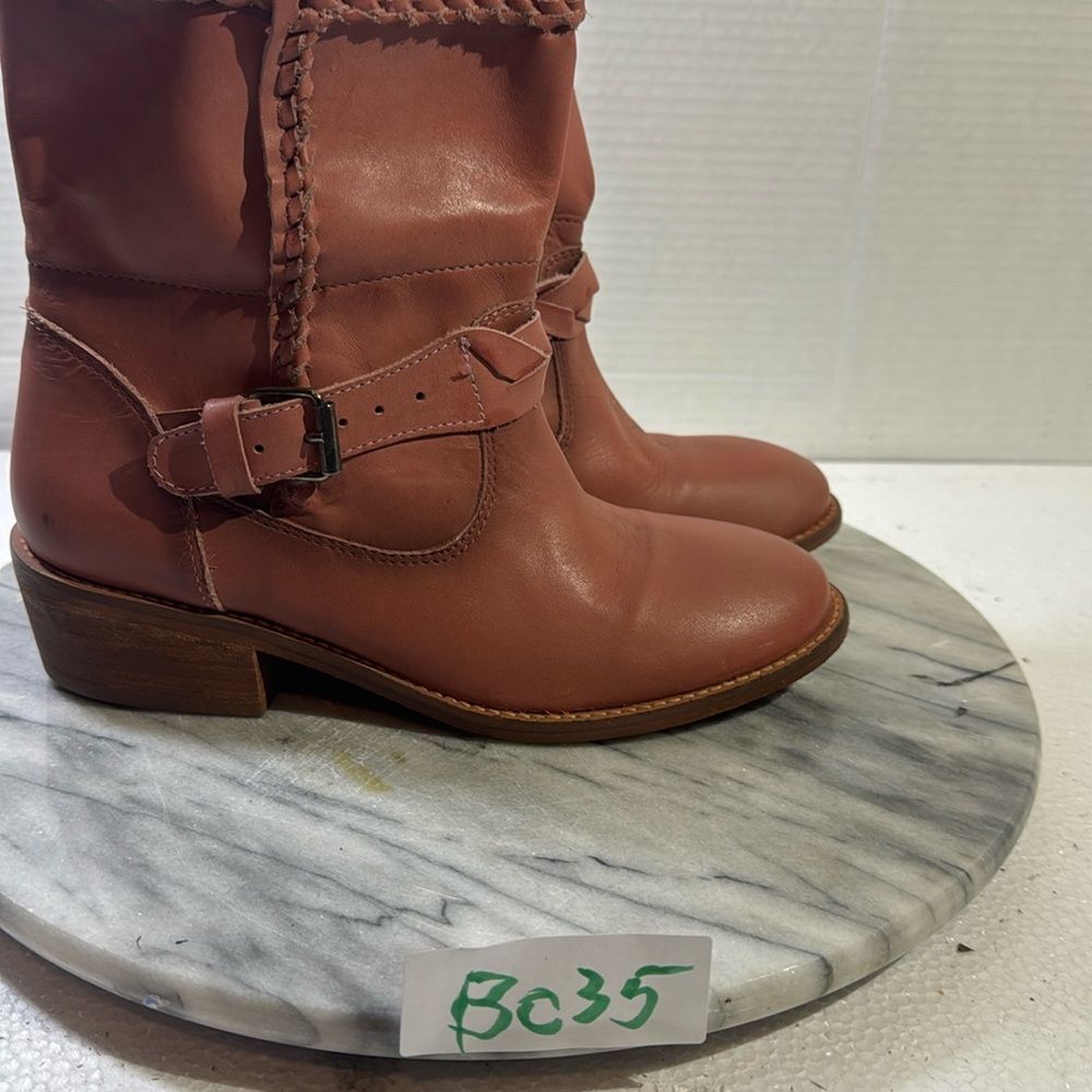 Musse and Cloud genuine leather pink Kimber boots Sz 38/7